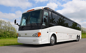 reclining seats on charter bus